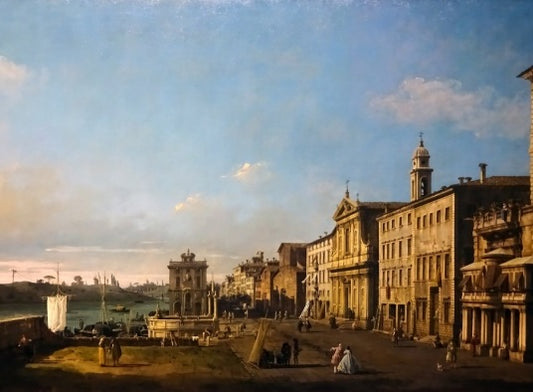 Via di Ripetta in Rome, 1744 - Bernardo Bellotto