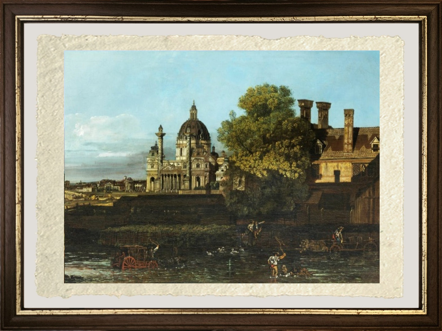 View of Rome with St. Peter's and Castel Sant' Angelo in the Distance, 1685 - Gaspare Vanvitelli - Gaspar van Wittel