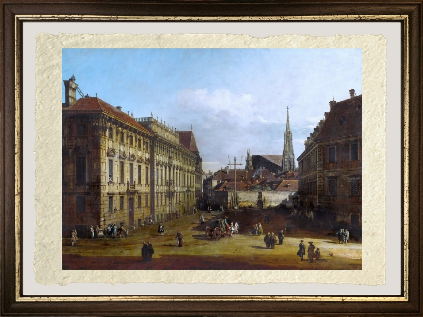Vienna, la Lobkowitzplatz, tra il 1758 e il 1761 - Bernardo Bellotto