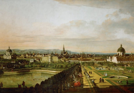 View of Rome with St. Peter's and Castel Sant' Angelo in the Distance, 1685 - Gaspare Vanvitelli - Gaspar van Wittel
