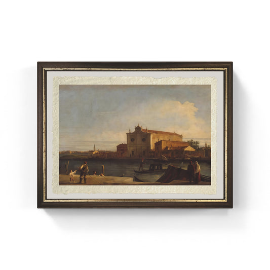Vista della Chiesa di San Giovanni dei Battuti di Giovanni Antonio Canal detto Canaletto su carta Amalfi