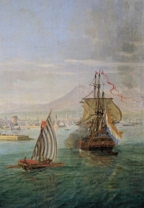View of Naples from the Sea (detail) - Gaspare Vanvitelli - Gaspar van Wittel