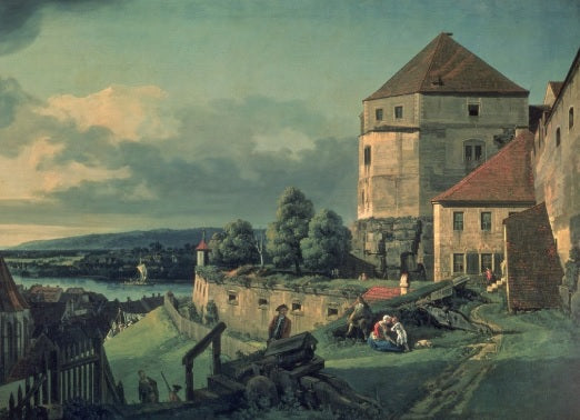 Vista dal Castello (Vista di Pirna) - Bernardo Bellotto
