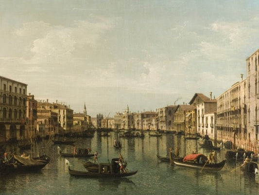Vista del Canal Grande con i palazzi Foscari e Moro Lin - Bernardo Bellotto