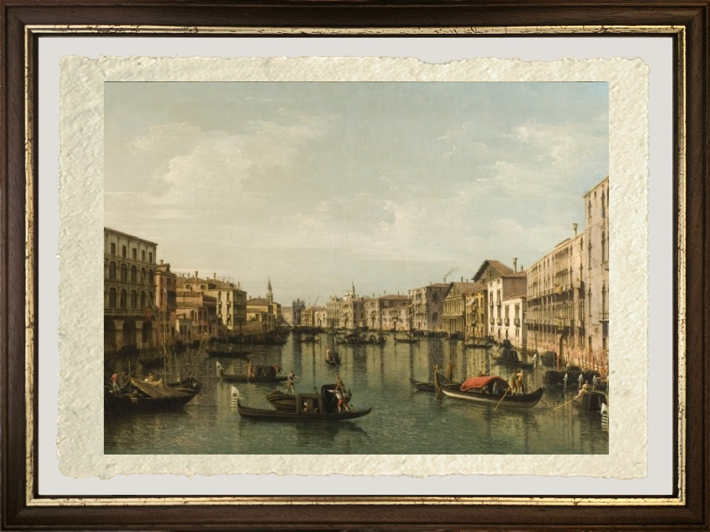 Vista del Canal Grande con i palazzi Foscari e Moro Lin - Bernardo Bellotto