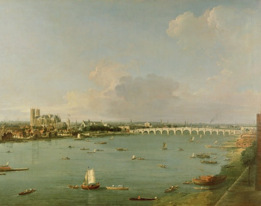 View of the Thames from the south of the river - Giovanni Antonio Canal known as Canaletto