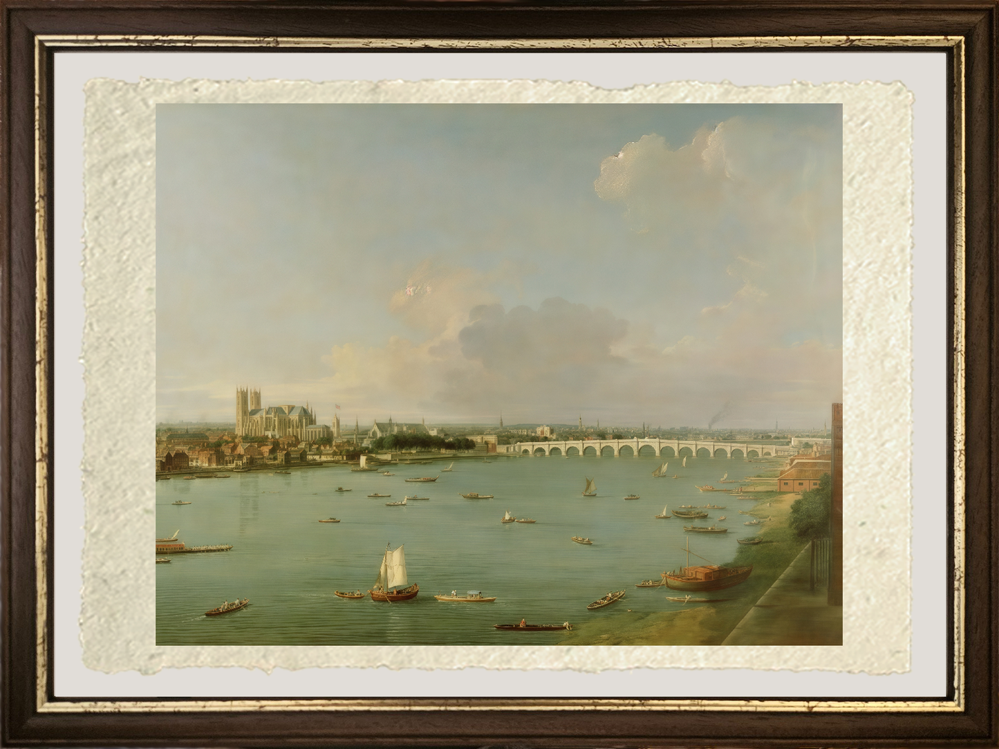Vista del Tamigi da sud del fiume - Giovanni Antonio Canal detto Canaletto