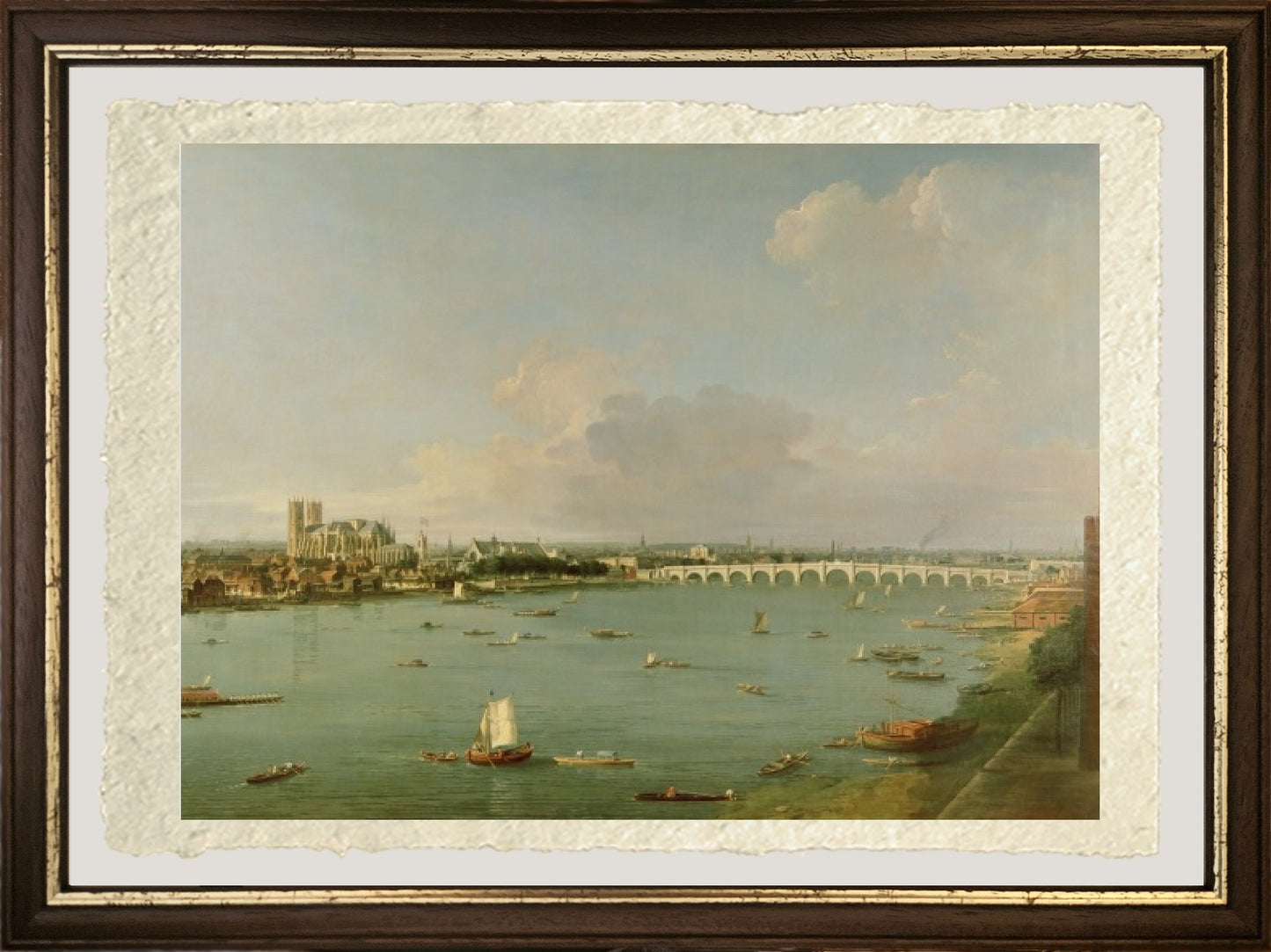 View of the Thames from the south of the river - Giovanni Antonio Canal known as Canaletto
