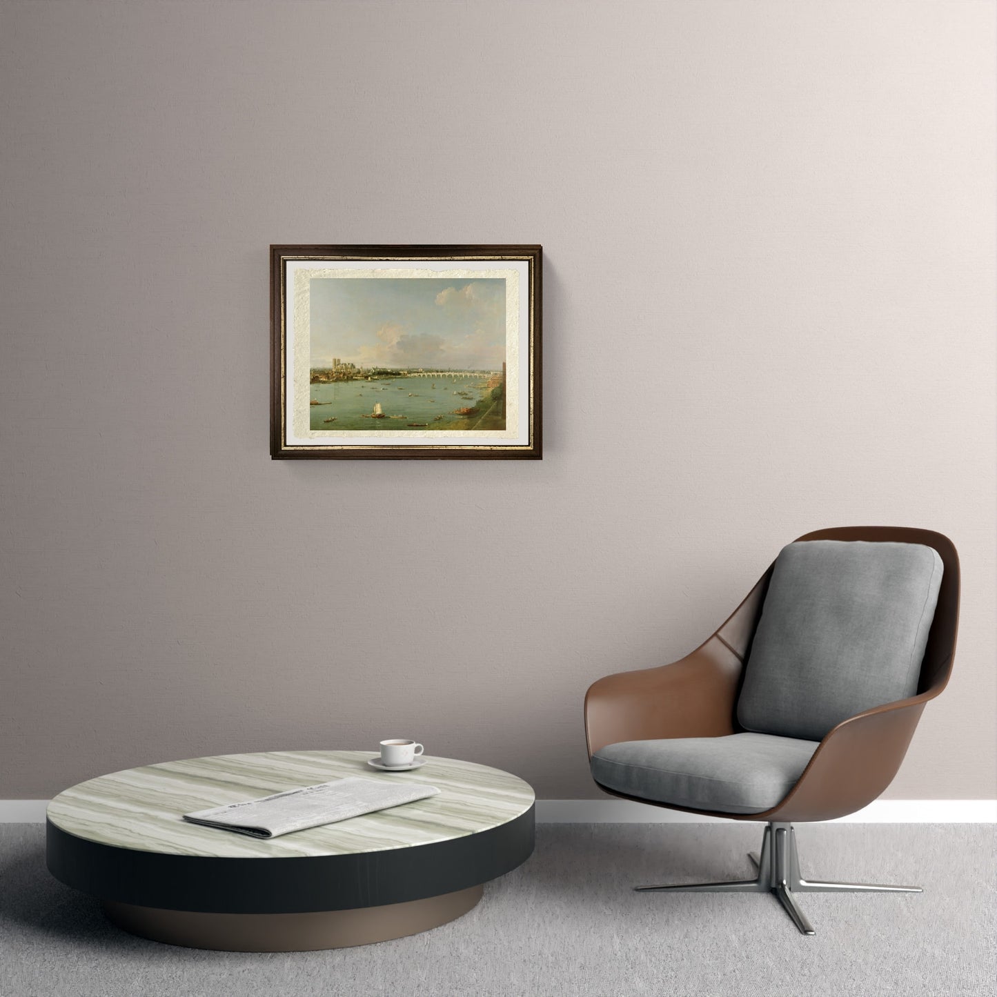 View of the Thames from the south of the river - Giovanni Antonio Canal known as Canaletto