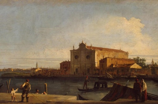 View of the Church of San Giovanni dei Battuti - Giovanni Antonio Canal known as Canaletto