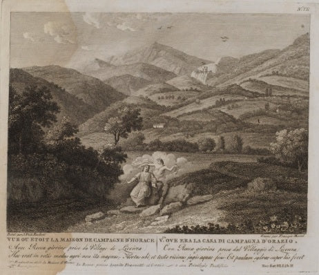 Vista della casa di campagna di Orazio (n. VII) - Jakob-Philipp Hackert