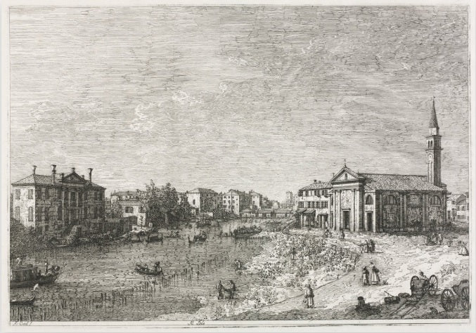 Vista di Dolo, una città sul Brenta - Giovanni Antonio Canal detto Canaletto