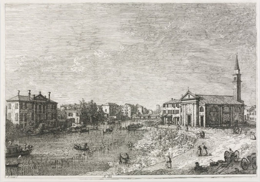 Vista di Dolo, una città sul Brenta - Giovanni Antonio Canal detto Canaletto