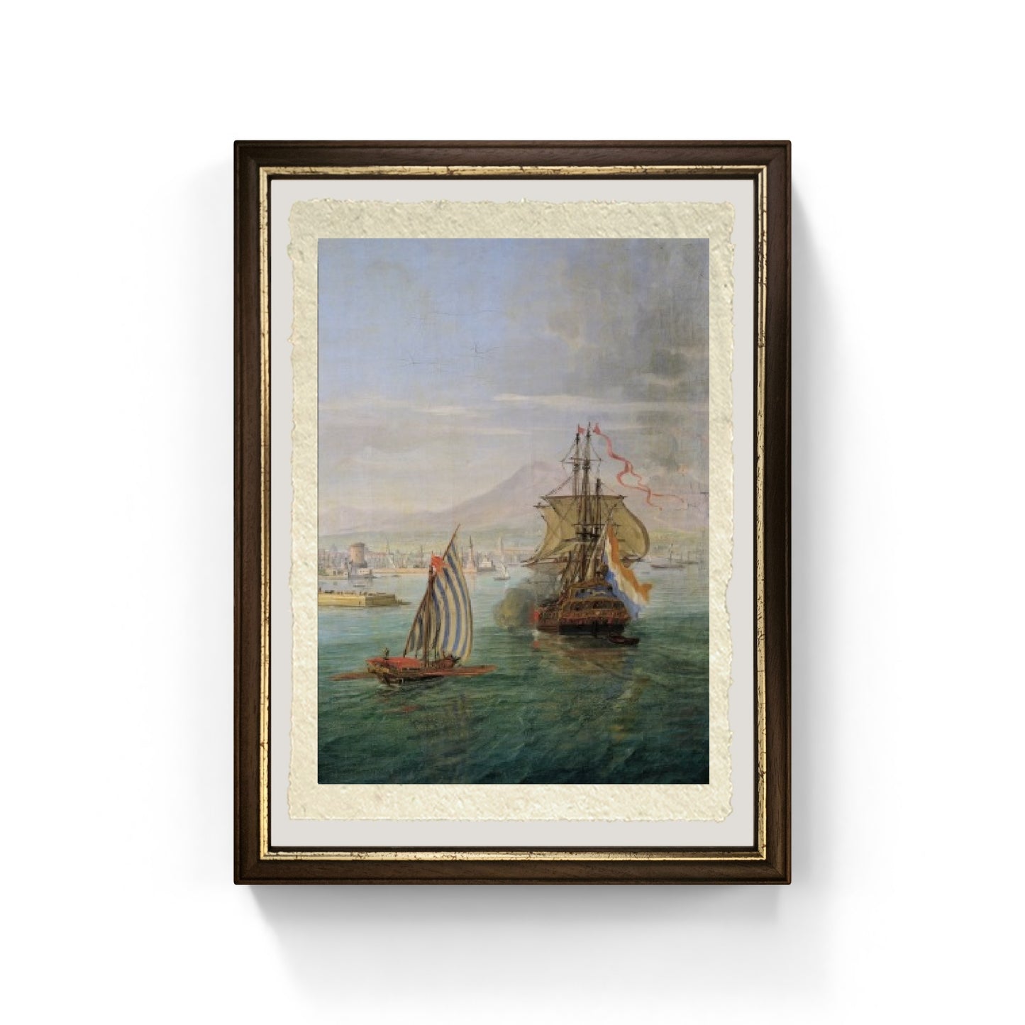 View of Naples from the Sea (detail) - Gaspare Vanvitelli - Gaspar van Wittel