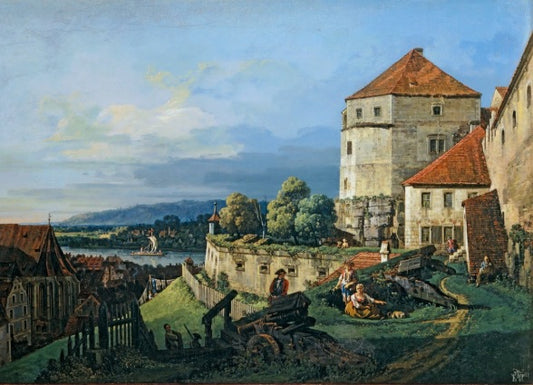 View of Rome with St. Peter's and Castel Sant' Angelo in the Distance, 1685 - Gaspare Vanvitelli - Gaspar van Wittel