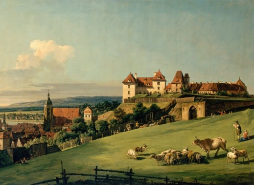 Vista di Pirna dal Castello di Sonnenstein - Bernardo Bellotto