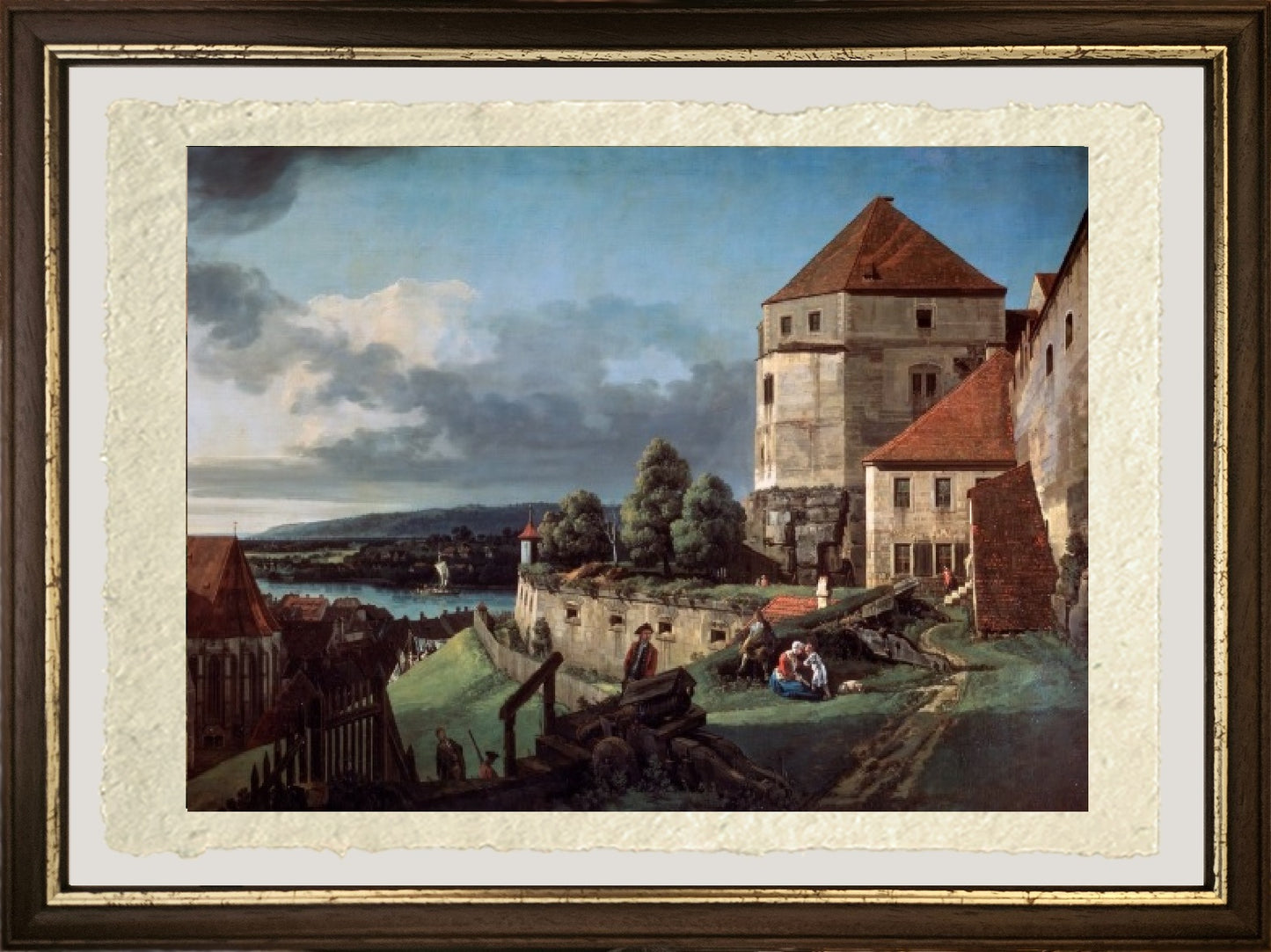 Vista di Pirna dalla Fortezza di Sonnenstein - Bernardo Bellotto