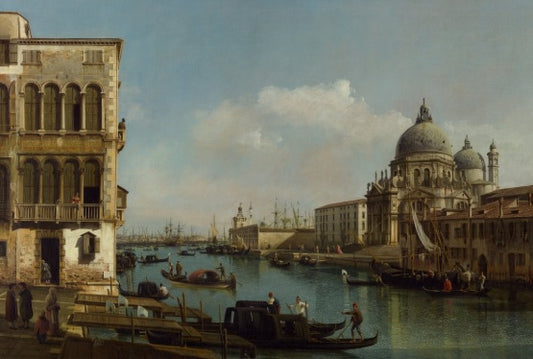 Vista sul Canal Grande: Santa Maria della Salute e la Dogana da Campo Santa Maria Zobenigo - Bernardo Bellotto
