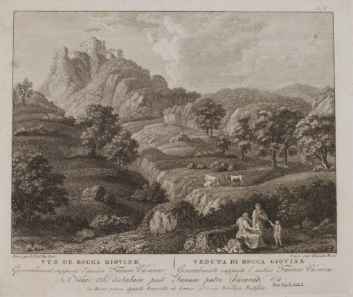 Vue de Rocca Giovine (no. V) - Jakob-Philipp Hackert