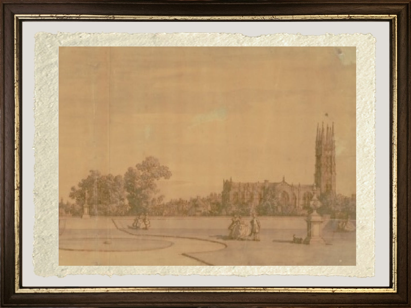 Warwick - the city and the castle (detail) - Giovanni Antonio Canal