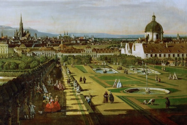 View of Rome with St. Peter's and Castel Sant' Angelo in the Distance, 1685 - Gaspare Vanvitelli - Gaspar van Wittel