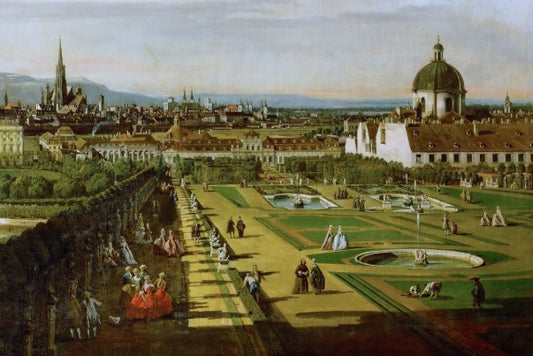 View of Rome with St. Peter's and Castel Sant' Angelo in the Distance, 1685 - Gaspare Vanvitelli - Gaspar van Wittel