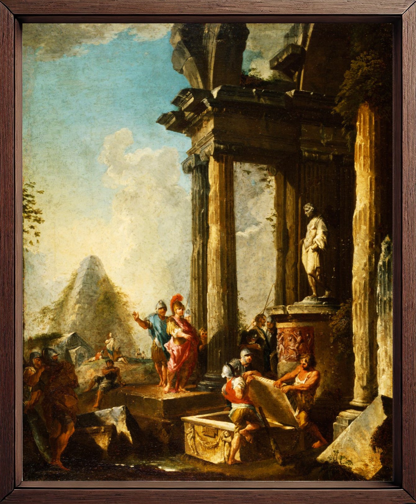 Alessandro Magno alla tomba di Achille, Giovanni Paolo Pannini