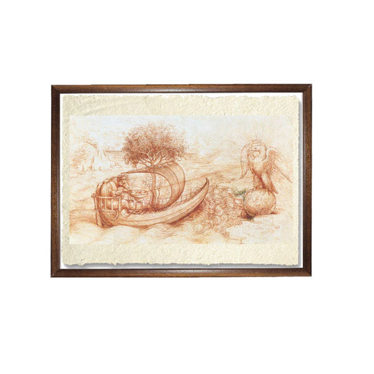 Allegoria della barca, del lupo e dell'aquila - Leonardo Da Vinci