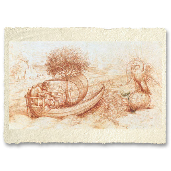 Allegoria della barca, del lupo e dell'aquila - Leonardo Da Vinci