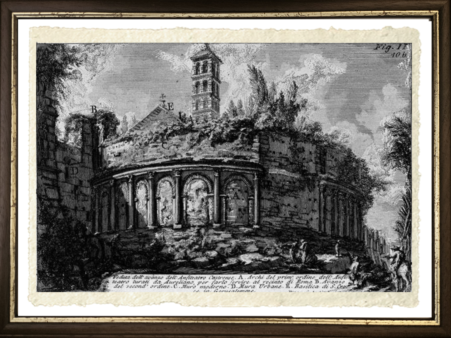 Anfiteatro Castrense, riproduzione di Giovanni Battista Piranesi