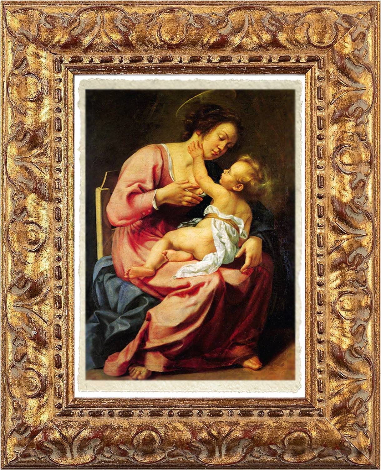 Madonna and Child, Artemisia Gentileschi. Amalfi map reproduction