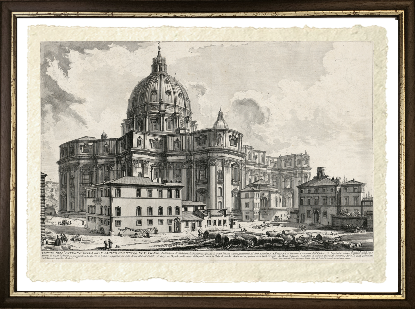 Basilica di San Pietro, riproduzione di Giovanni Battista Piranesi