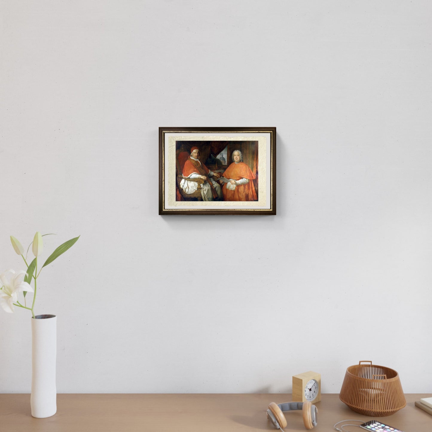 Benedetto XIV e il Cardinale Gonzaga di Pannini nel tuo ingresso