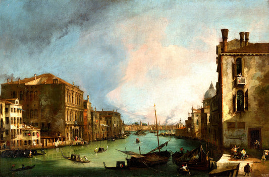 Il Canal Grande a Venezia con Palazzo Corner della Ca' Granda, dipinto da Canaletto intorno al 1722