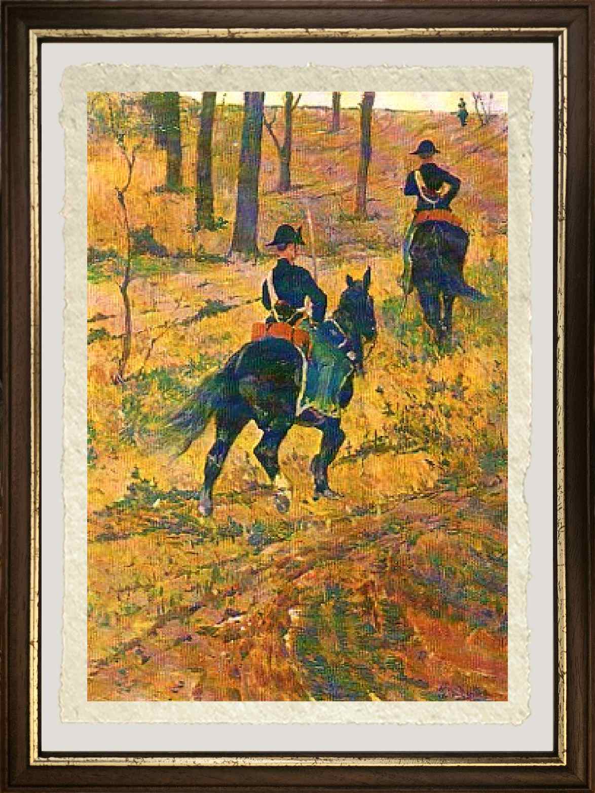 Carabinieri on Patrol (1880) by Giovanni Fattori