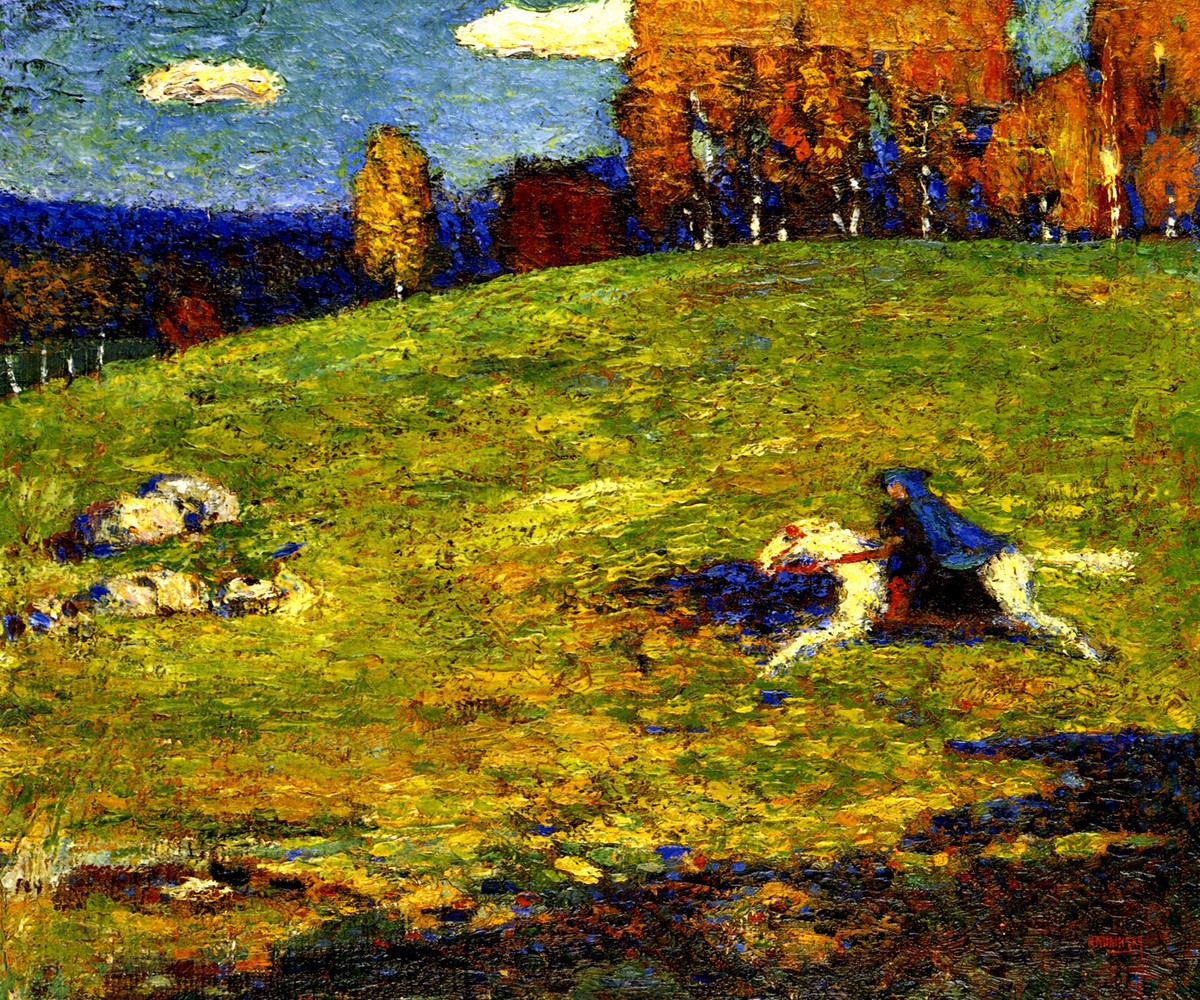 Il Cavaliere Azzurro di Wassily Kandinsky su pregiata carta Amalfi