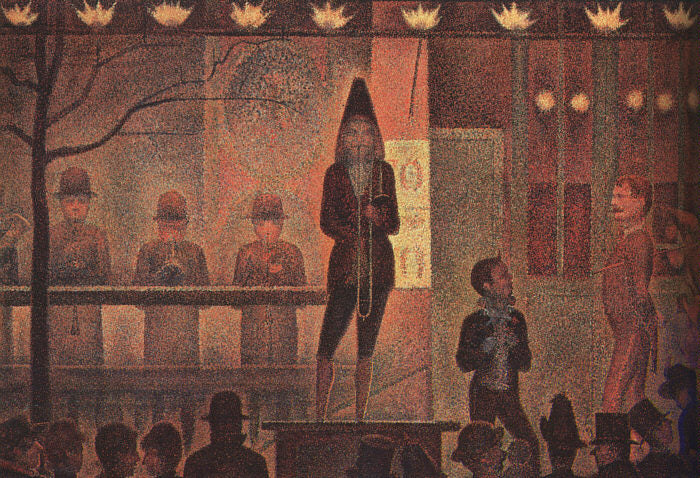 Circus Sideshow di Georges Seurat su pregiata carta Amalfi