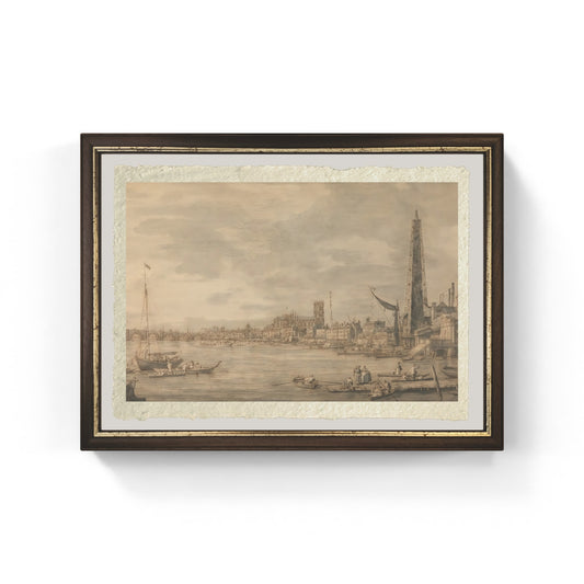 La città di Westminster di Giovanni Antonio Canal detto Canaletto su carta Amalfi
