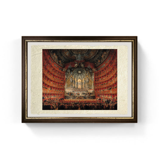 Concert given by Cardinal de La Rochefoucauld at the Argentina Theatre in Rome, on the Marriage of Louis the Dauphin by Giovanni Paolo Pannini