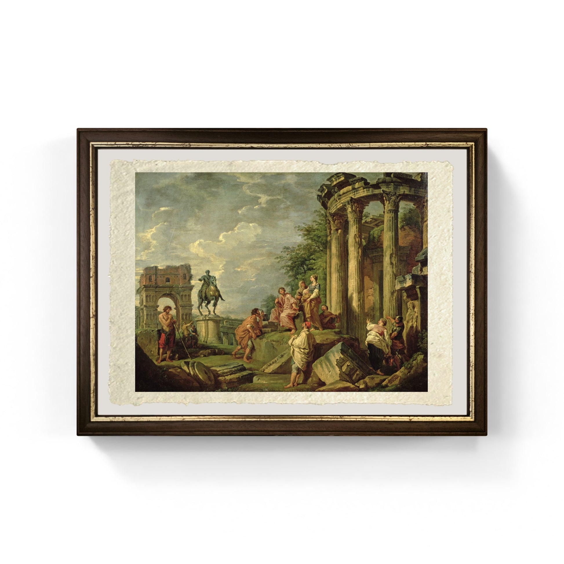 Contadini tra Rovine Romane di Pannini