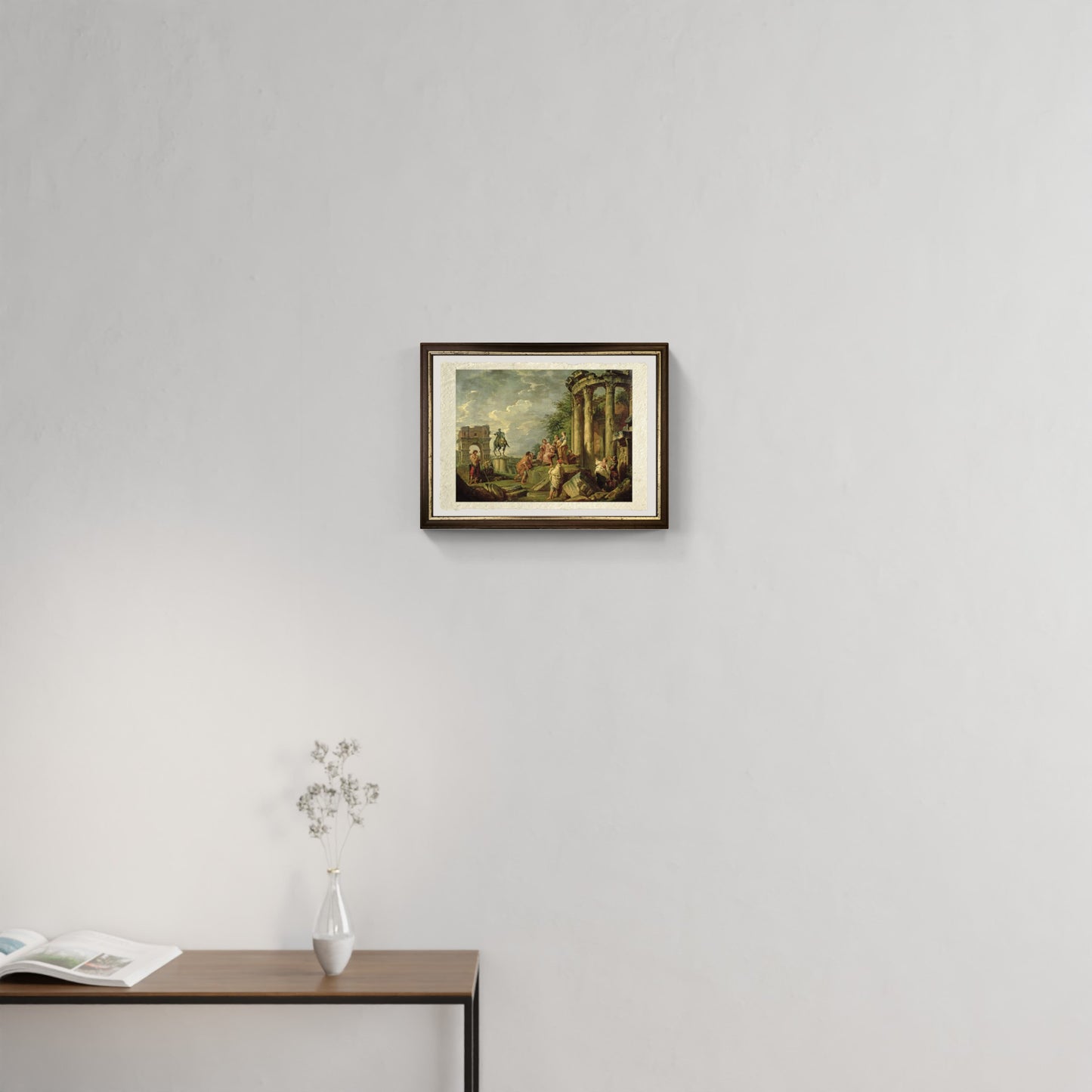 Contadini tra Rovine Romane di Pannini sala
