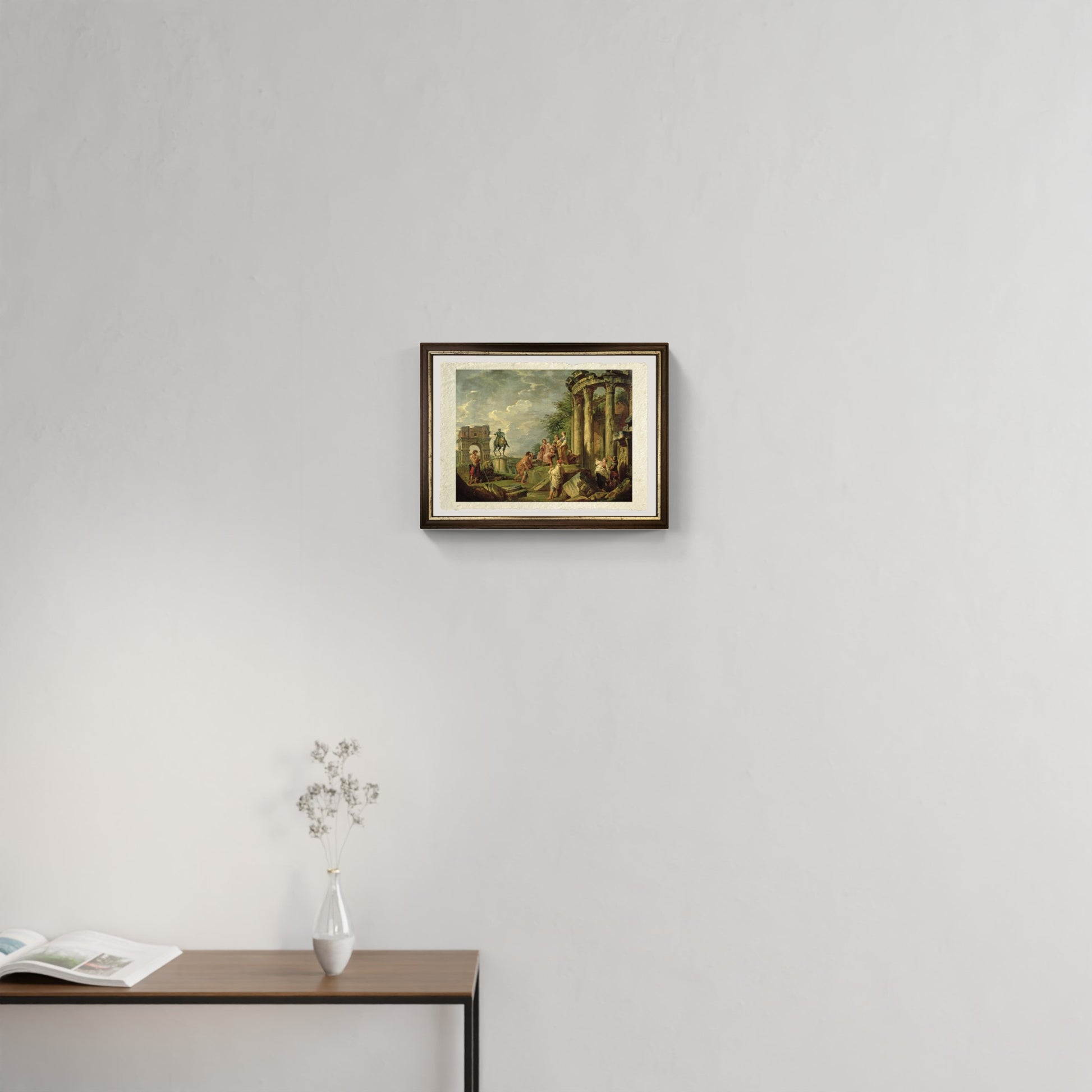 Contadini tra Rovine Romane di Pannini sala