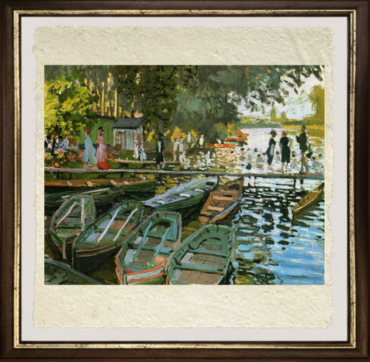 Bagnanti a la Grenouillère, quadro di Claude Monet