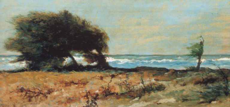 Libecciata di Giovanni Fattori su pregiata carta Amalfi