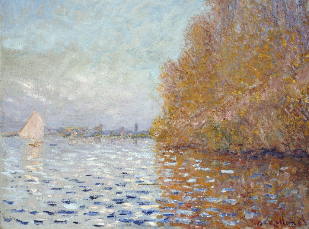 Il bacino di Argenteuil di Claude Monet su pregiata carta Amalfi