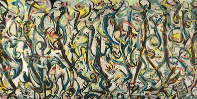 Mural di Jackson Pollock su pregiata carta Amalfi