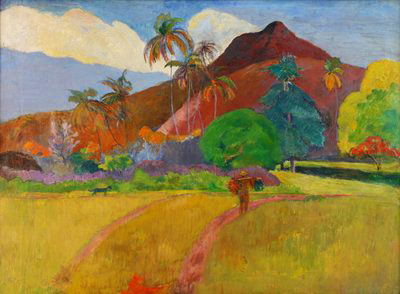 Montagne Tahitiane di Paul Gaugin su pregiata carta Amalfi