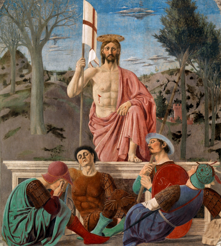 La Resurrezione di Piero della Francesca su pregiata carta Amalfi