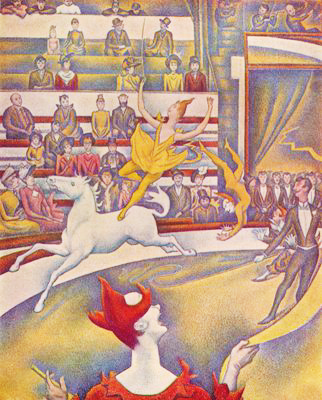 The Circus di Georges Seurat su pregiata carta Amalfi