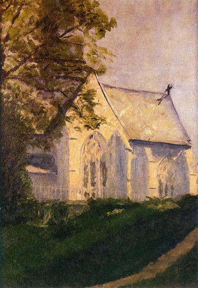 Chiesa a Blainville di Marcel Duchamp su pregiata carta Amalfi